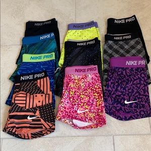 Nike pro shorts 10 pairs SOLD SOLD SOLD